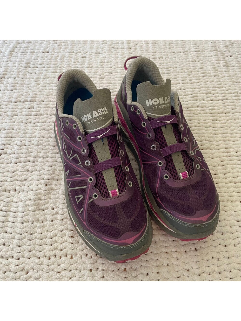 Hoka One Purple Stinson ATR trail Running Shoes - 8.5